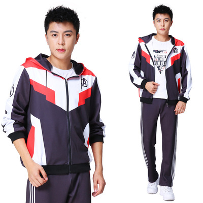 Avenger Alliance 4 Quantum concept zipper Cardigan Hooded motion leisure time Sweater suit