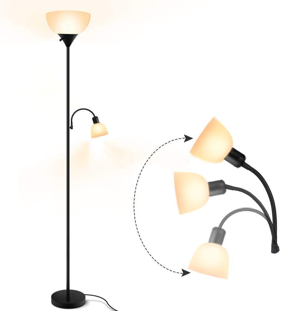 亚马逊专供落地子母灯现代简约子母旋钮调光落地灯客厅卧室地灯