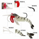 Floating Shrimp Lures Soft Baits Fresh Water Bass Swimbait Tackle Gear