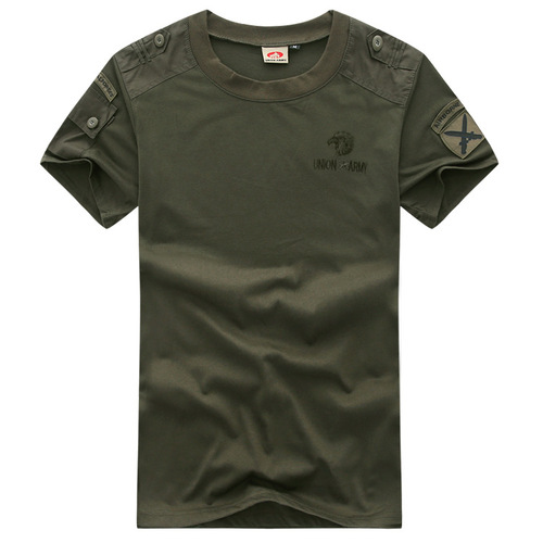 Allied Forces Military Fan Apparel Military Outdoor Combat Casual Cotton Crew Neck Tactical Shirt Short Sleeve T-Shirt