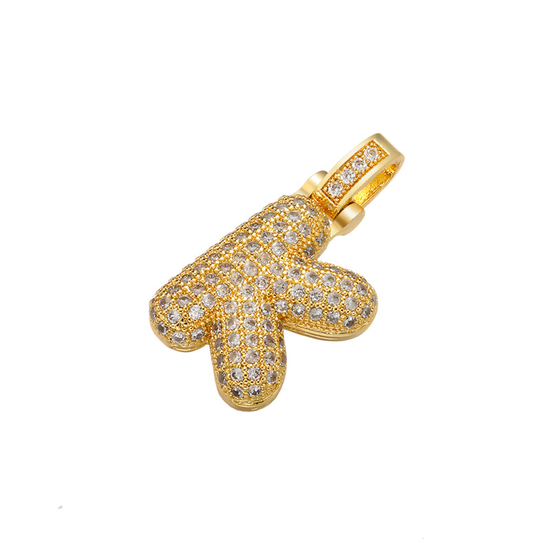 6g Weight Pendant Jewelry Making Type Zircon Inlay Material DIY Jewelry Accessories Classification 1 Piece Quantity Copper Material Letter Pattern All Seasons Season Polished Finish Plating Design Hip-Hop Style White, Gold Color 1 Piece Copper Zircon Bubble Letter Polished Pendant DIY Jewelry Accessories 12