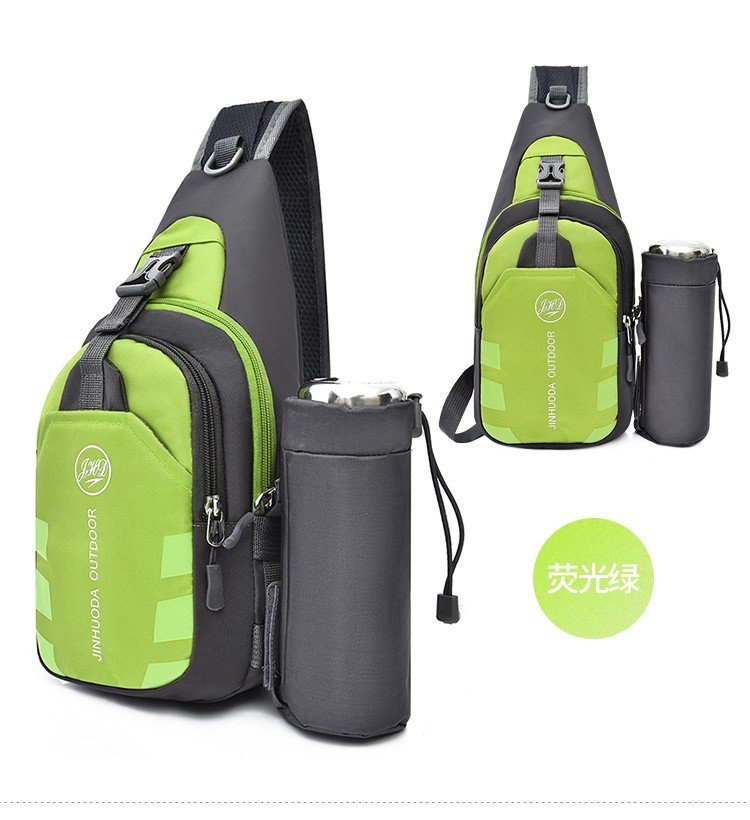 Bolso deportivo para exteriores, bolso bandolera unisex, mochila de viaje y senderismo con compartimento para botella de agua