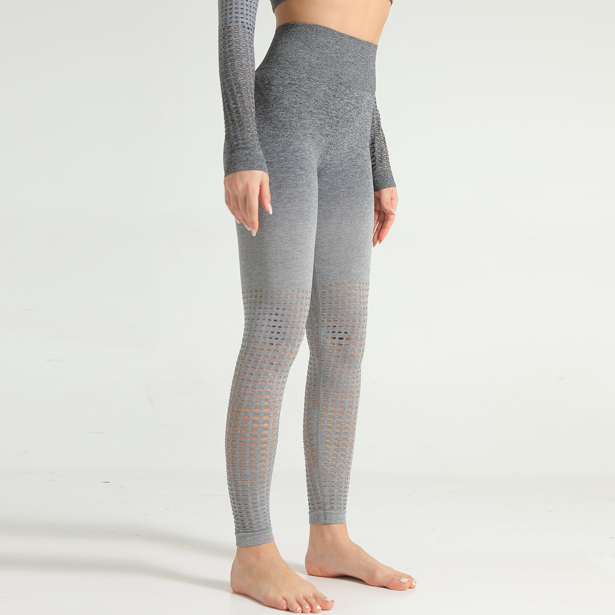 hanging-dyed gradient seamless yoga pants  NSLX20286