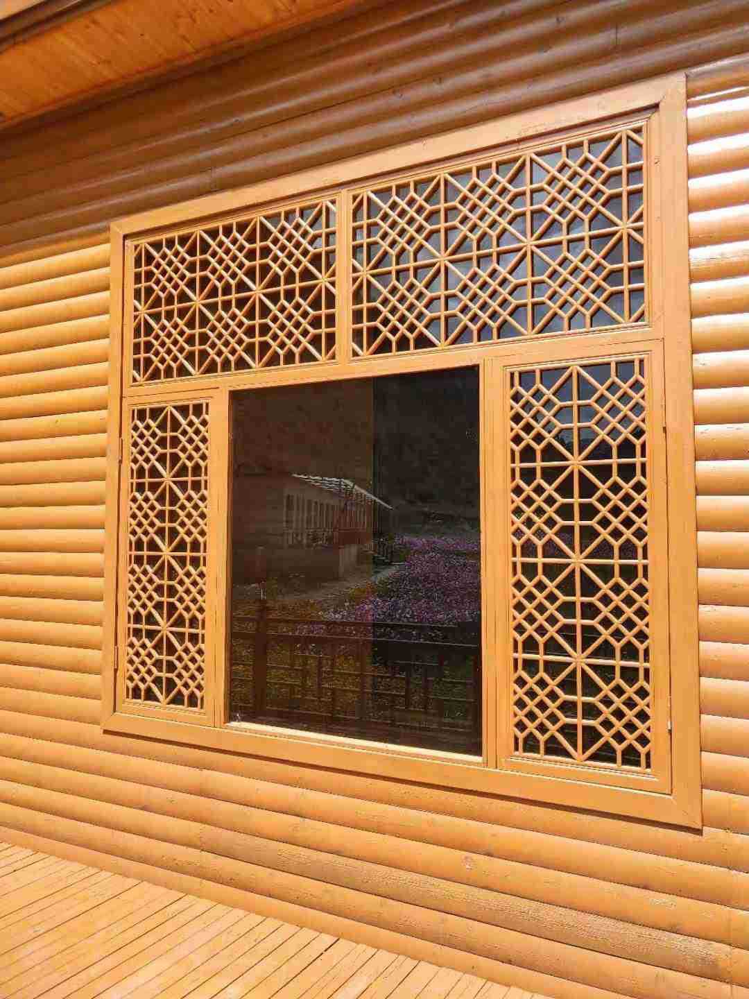 Dongyang Wood carving Manufactor Direct selling Tibetan Grillwork door Tibetan lattice window Tibetan solid wood Tenon Grillwork customized