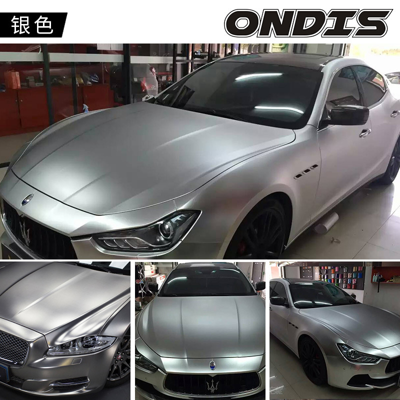 (2개) ONDIS ODENS 자동차 바디 컬러 수정 필름 새틴 아이스 필름 전체 차량 수정 보호 필름 종이 낮은 점도