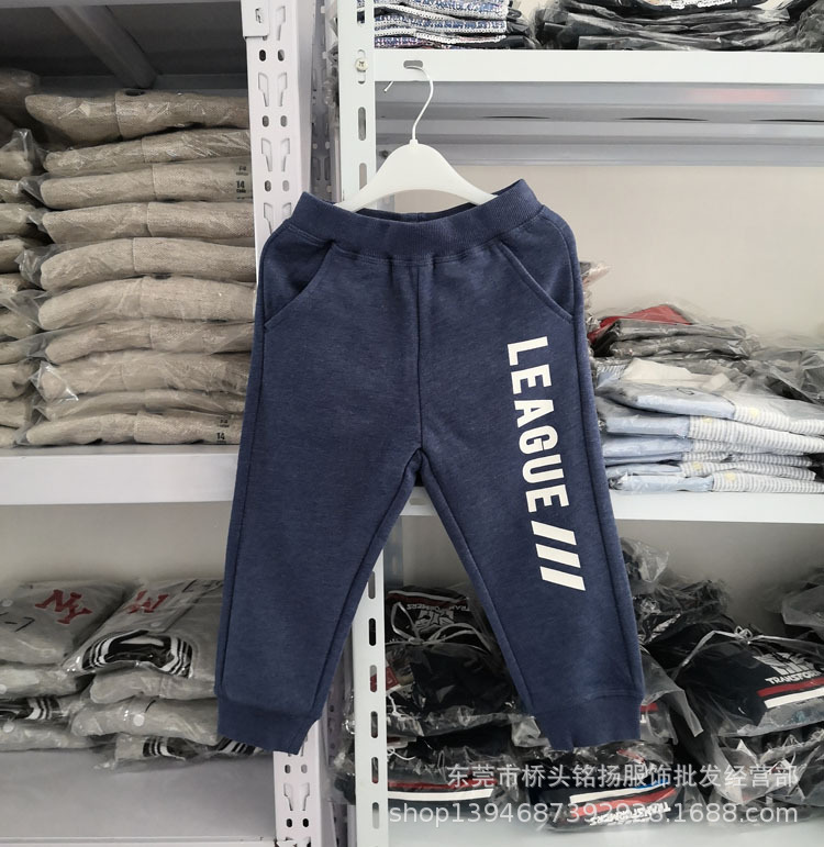 Autumn and winter Foreign trade Boy pants thickening Plush Cartoon children trousers keep warm factory Children's clothing Long-term Source of goods