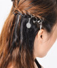 Trend hair accessory, coins, pendant, European style