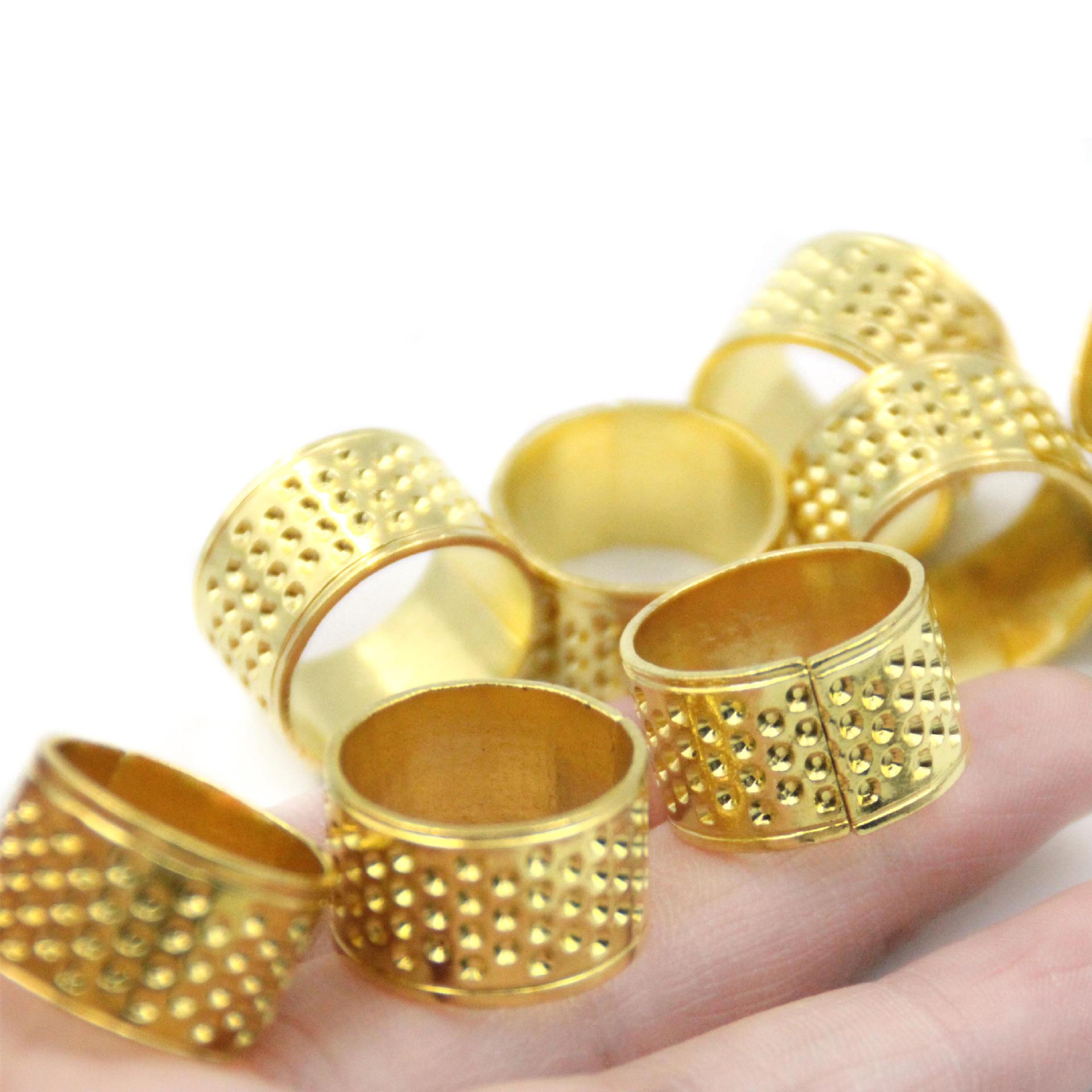 顶针鑫美达2.0加厚升级顶针超厚针眼缝纫 手缝针戒针线盒配件