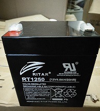 RITAR瑞达蓄电池RT1250 12v5ah电瓶 铅酸免维护12v电池