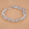 Fashionable bracelet, classic accessory, silver 925 sample