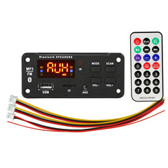 Car audio bluetooth mp3 decoder board color screen display bluetooth version 5.0 mp3 decoder module