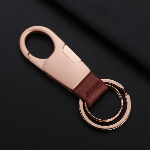 Jobon China Car Keychain Men's Waist Hanging Simple Side Press Keychain Pendant Factory Direct Sales 028