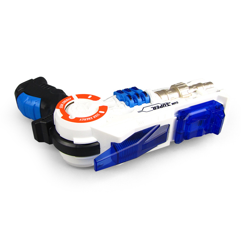 Nuevo robot de deformación eléctrica pistola de ocho tonos luz música juguetes para niños pistola 2 - en - 1 juguetes infantiles puzzle