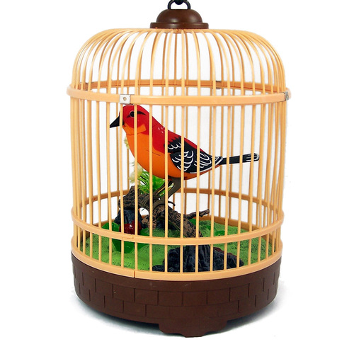 [Voice Controlled Bird Collection] [507 Eight Models] Simulation Birdcage Children's Toys Sensor Floor Toys Wholesale