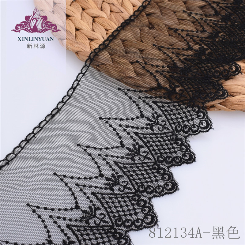 812134系列网纱底刺绣蕾丝花边 10cm水溶花边服装服饰DIY饰品辅料