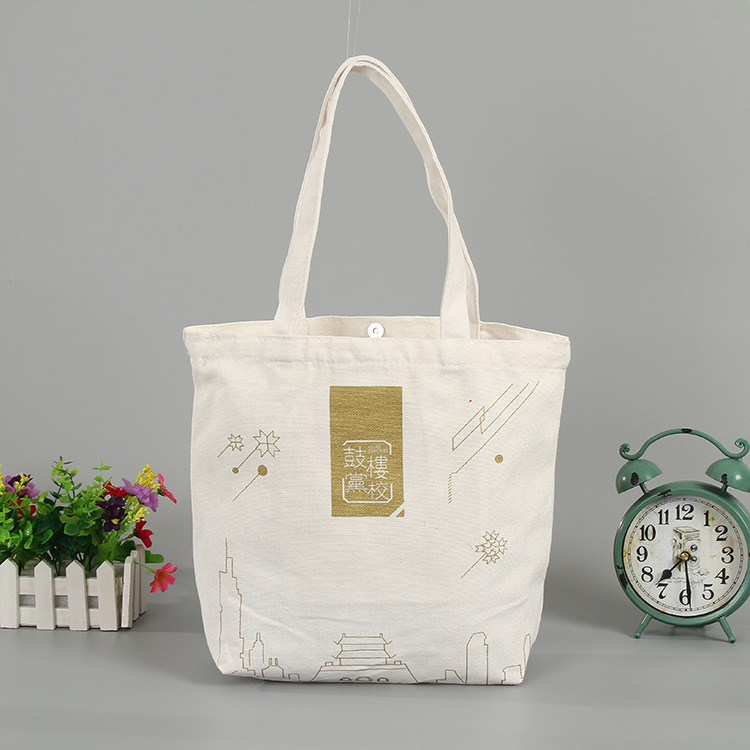 手提帆布袋定 做广告购物棉布袋定 制空白全棉帆布包现货印logo