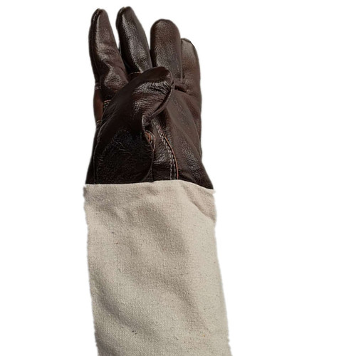 Wholesale sales of first-layer cowhide welding gloves, extended canvas welder gloves, protective gloves for welders
