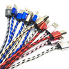 Nylon woven charging cable, 2m, 3m, wholesale