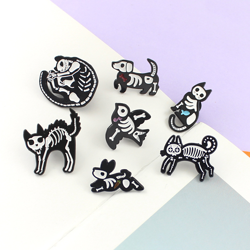 Alloy Material Cartoon Style Pin Animal Alloy Enamel Unisex Brooches