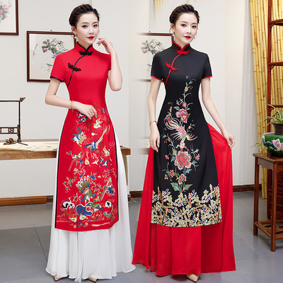 Chinese Dress Qipao Cheongsam aodai cheongsam dress large cheongsam