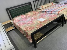 時尚鐵藝床雙人床單人床鐵藝床1.2米1.5米1.8米鐵床架席夢思床