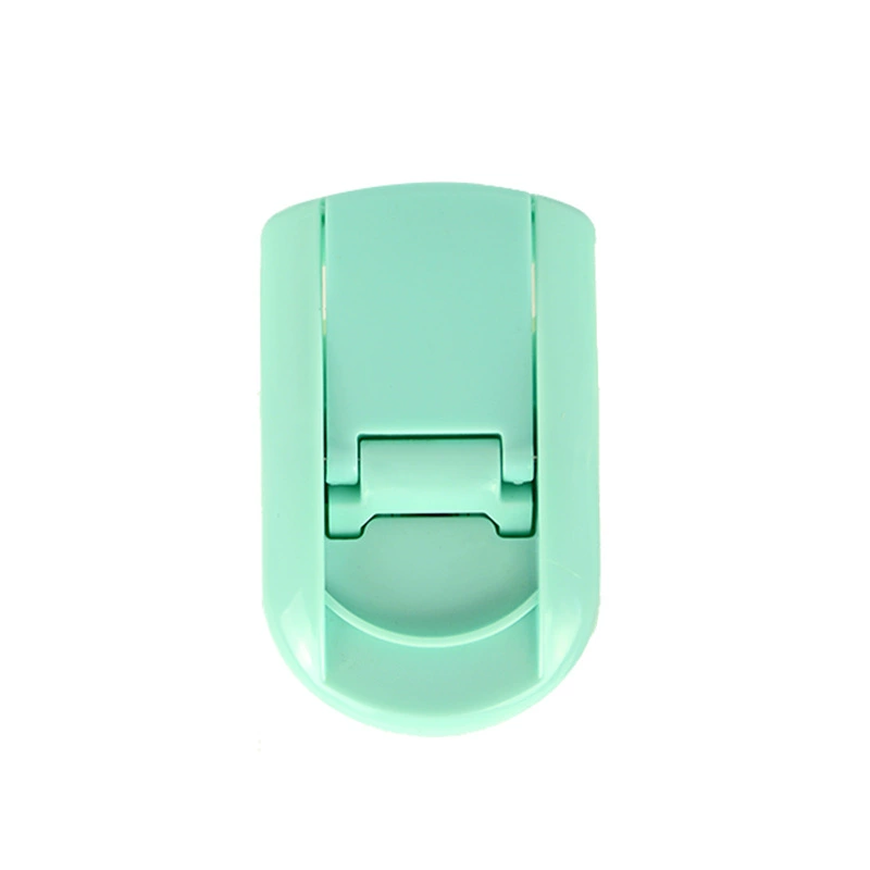 Portable Plastic Eyelash Curler, Compact Foldable Design, Soft Pad — Travel Size