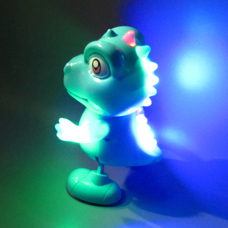 Tiktok mismo baile eléctrico pequeño modelo de simulación dinosaurio luz música educativos para niños Venta caliente al por mayor juguetes