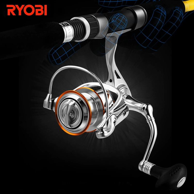 Ryobi Япония Лёои Били Хайю Ловля рыбы у моря вращение колеса корректирует все-металлический титановый ярлык нитки