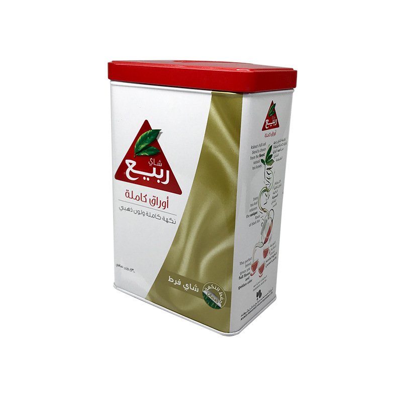 Postre, comida gourmet, arroz de granos, envases de metal, caja de hierro, tailandés, arroz fragante, envases de tanques de almacenamiento