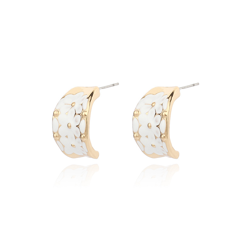 10g Weight Earrings Classification Wedding, Travel Occasion Women'S Gender White, Pink, Red, Yellow, Black Color Fashion New Colorful Exaggerated Women's Earrings 5
