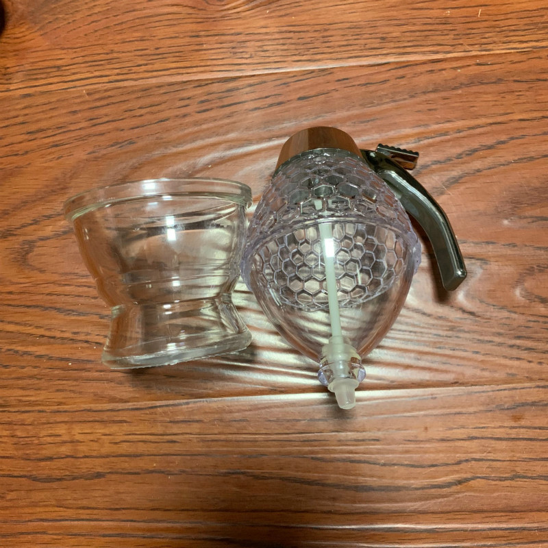 Nuevo dispensador de jugo de jarabe transfronterizo dispensador de jarabe de miel de acrílico tarro de miel