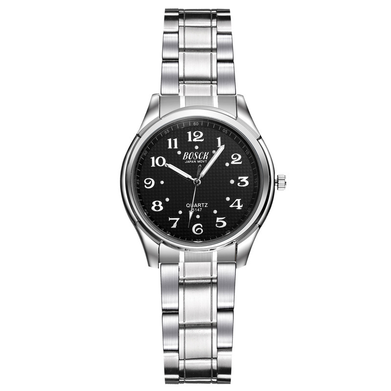 Стальная ремня леди черное лицо