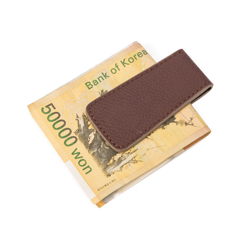 ssadassa mini magnet pu leather small wallet new retro first layer cowhide strong magnetic banknote magnetic check holder