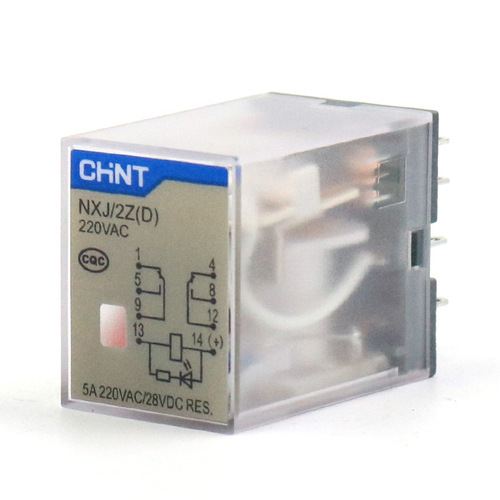 Chint Kunlun intermediate relay NXJ small electromagnetic relay pin type 8 feet 14 feet