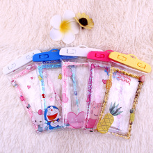 亮片气泡防水袋手机防水袋卡通图案游泳沙滩浮潜温泉防水袋带挂绳