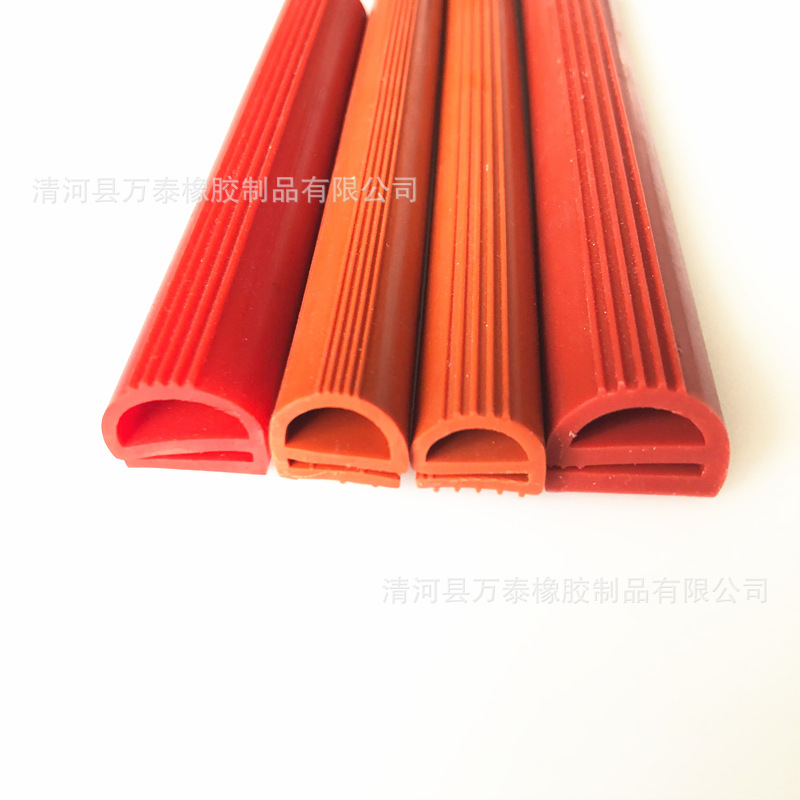 供应  耐高温硅胶密封条  e字硅胶条 E型条e型条 硅橡胶蒸箱条