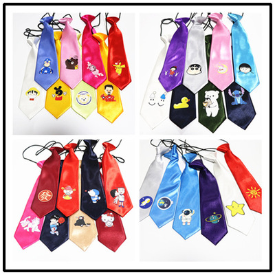 免系定制DIY卡通動漫人物學校男女晚會活動表演小領帶幼兒園校慶
