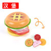 依旺 Wooden family fruit toy for cutting, realistic magnetic kitchen, bread