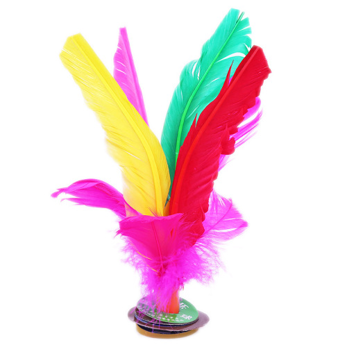Wholesale feather shuttlecock competition designated large flower shuttlecock, durable kick shuttlecock, feather shuttlecock, colorful keys