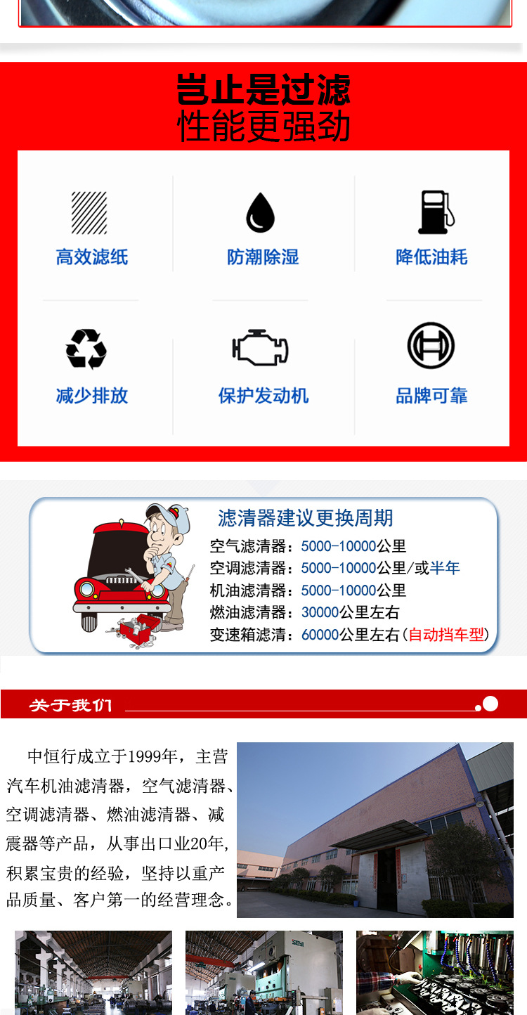 ME006066 Kangte small truck oil filter three factory direct sales Ling car oil filter