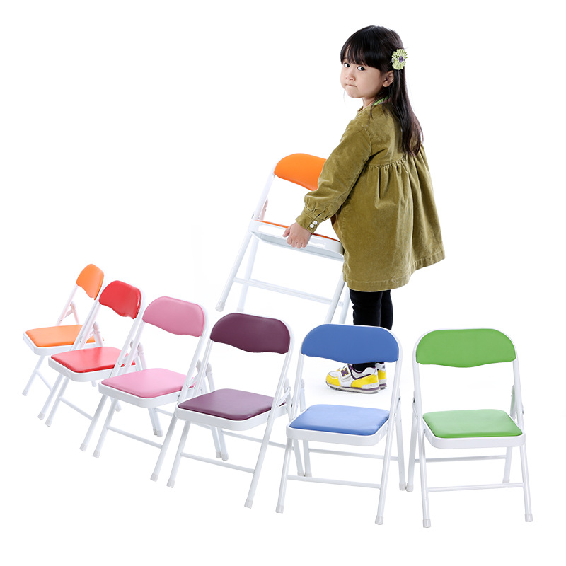 Factory Outlet Small folding chair household children Armchair Metal Low stool Portable baby Folding chairs