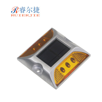 深圳供应太阳能无线同步道钉 LED公路突起标  铸铝防水GPS诱导灯|ms