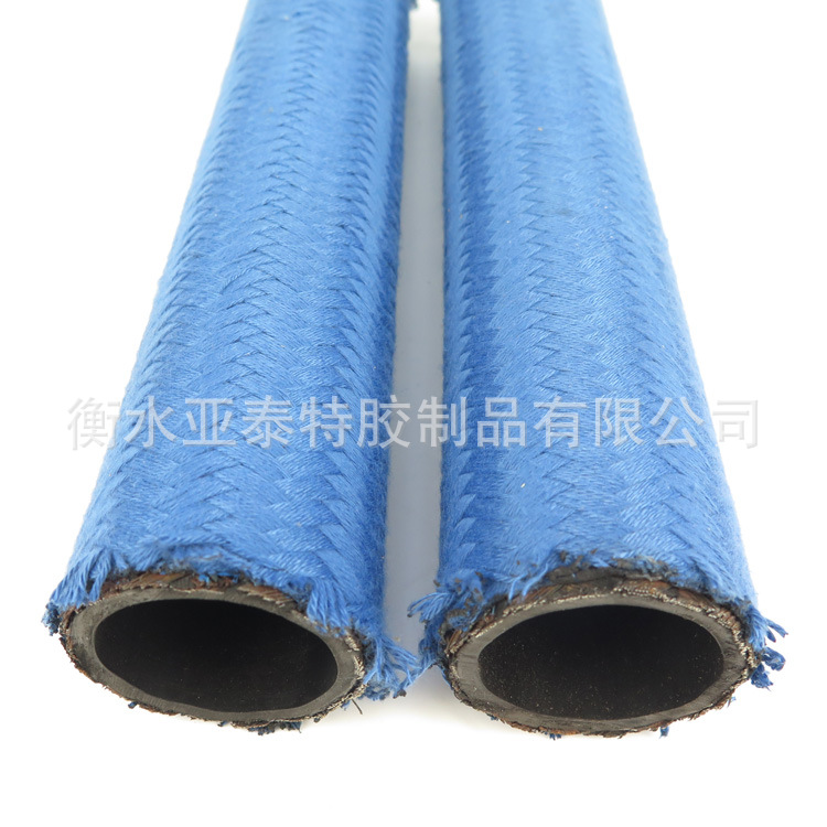 SAE 100 R5 锻造机NBR丁腈外编棉线蓝色热油管空气压缩机油管