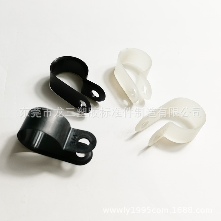 东莞龙三塑胶厂供应5/8R型线夹 加厚UC-4电线固定夹配线固定扭