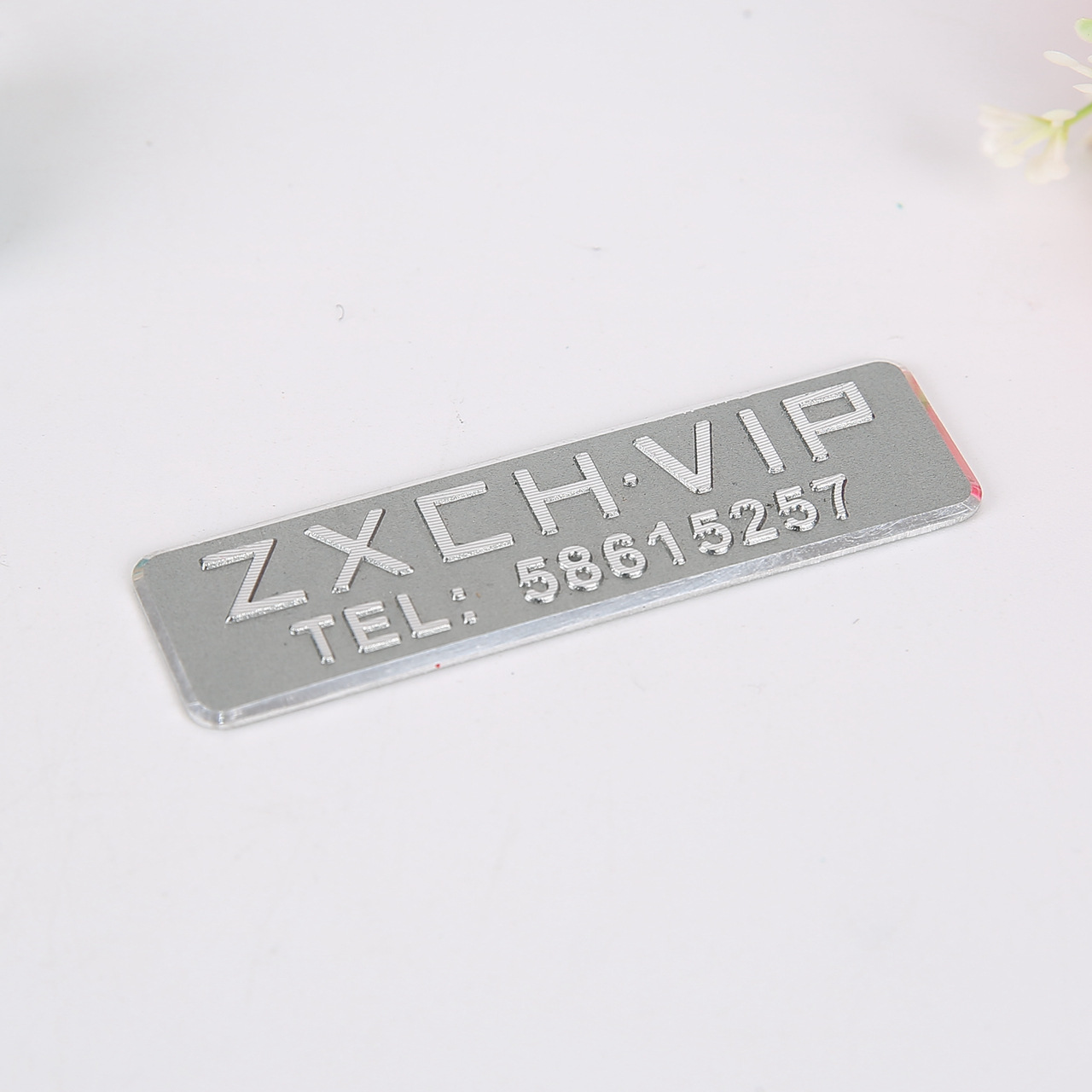 金属铝合金冲压高光倒边铭牌定做高亮斜边铭板定制批发