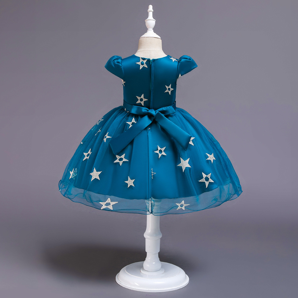 Nuevo Vestido Para Niños Niñas Princesa Pettiskirt Niña De Las Flores Halloween Navidad Bruja Estrella Disfraz display picture 12