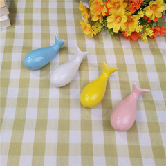 Japanese-style ZAKKA restaurant table setting cute cartoon dolphin creative chopstick holder, home ceramic dining table chopstick rest