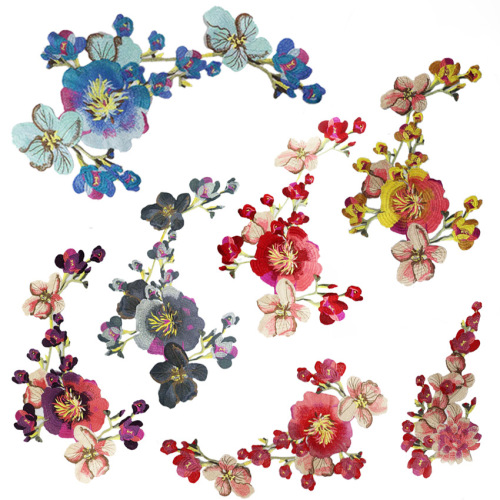 Clothing accessories, embroidered water-soluble lace cloth, hand-sewn cheongsam, heavy industry subsidies for supply of ethnic peony flowers