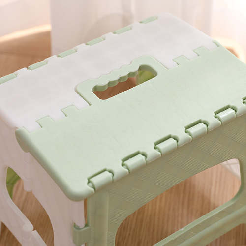 居家素色折叠凳 儿童浴室小板凳成人排队凳子便携式塑料折叠凳浴
