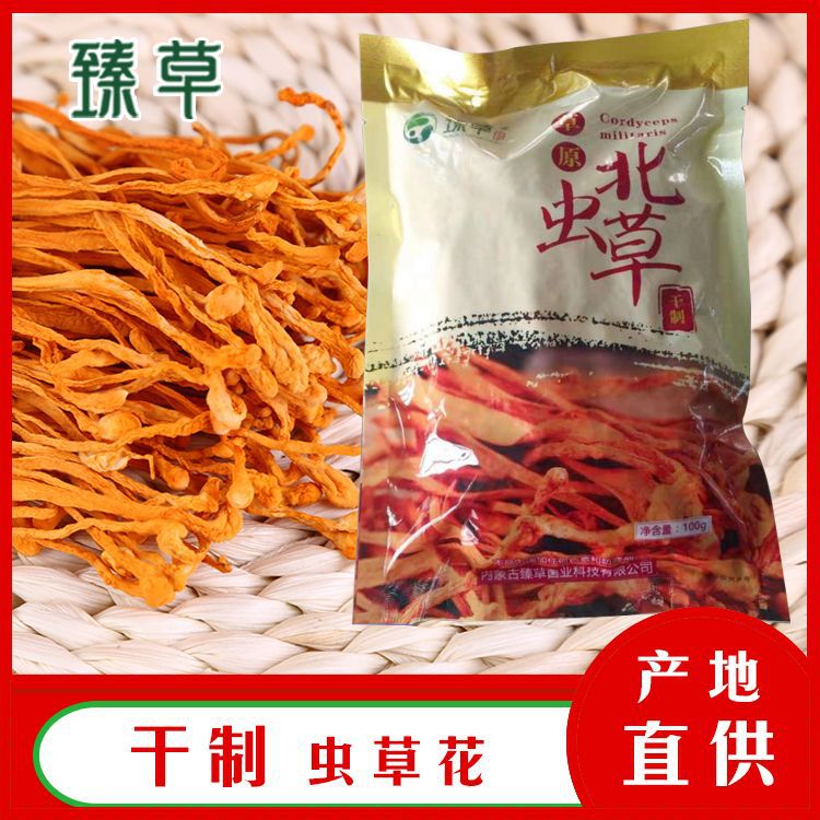 Bagged Cordyceps flowers Price Reasonable 100g Place of Origin direct wholesale Hand Source of goods Inner Mongolia Place of Origin